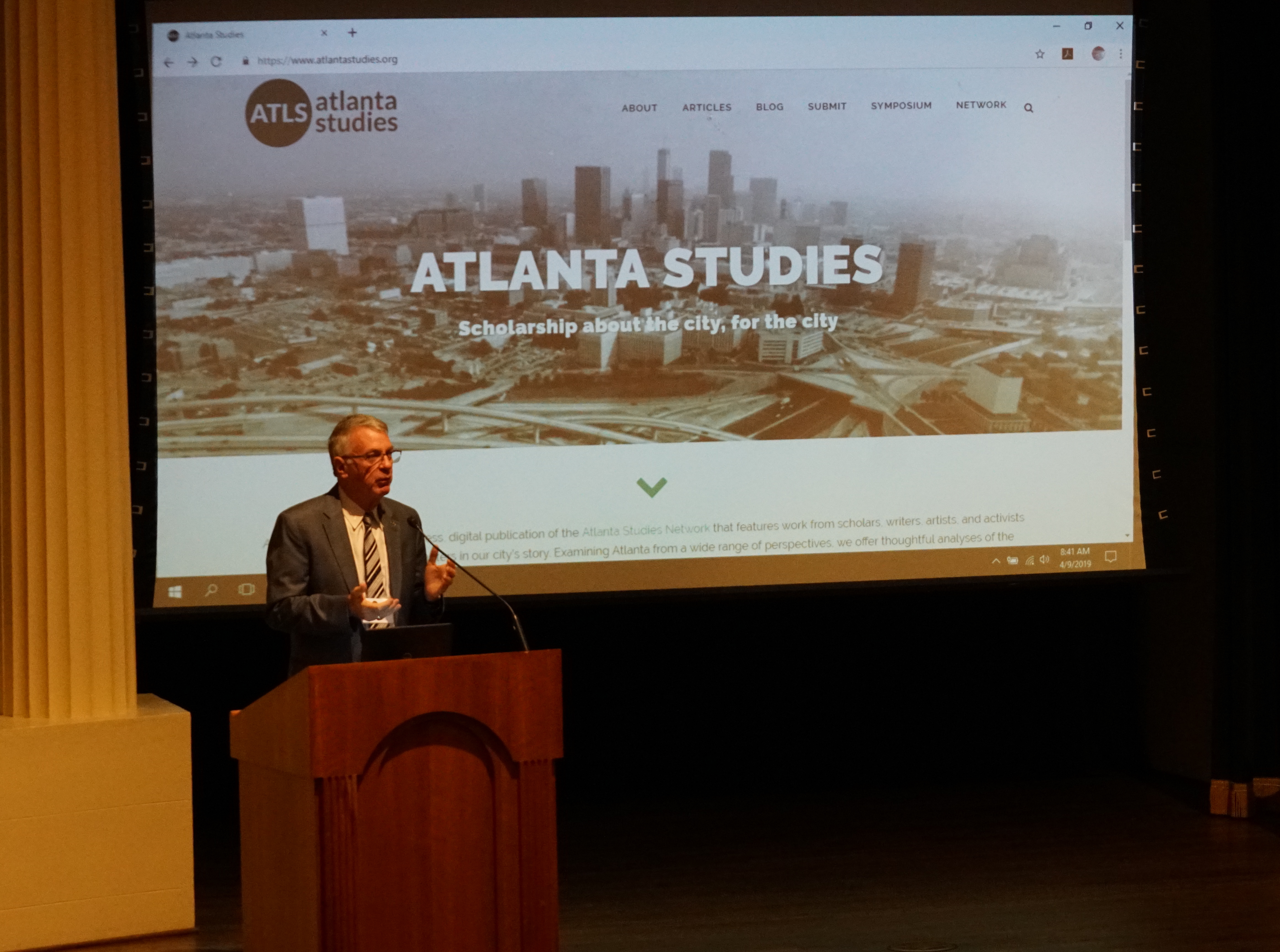 Steve French welcomes attendees to Georgia Tech