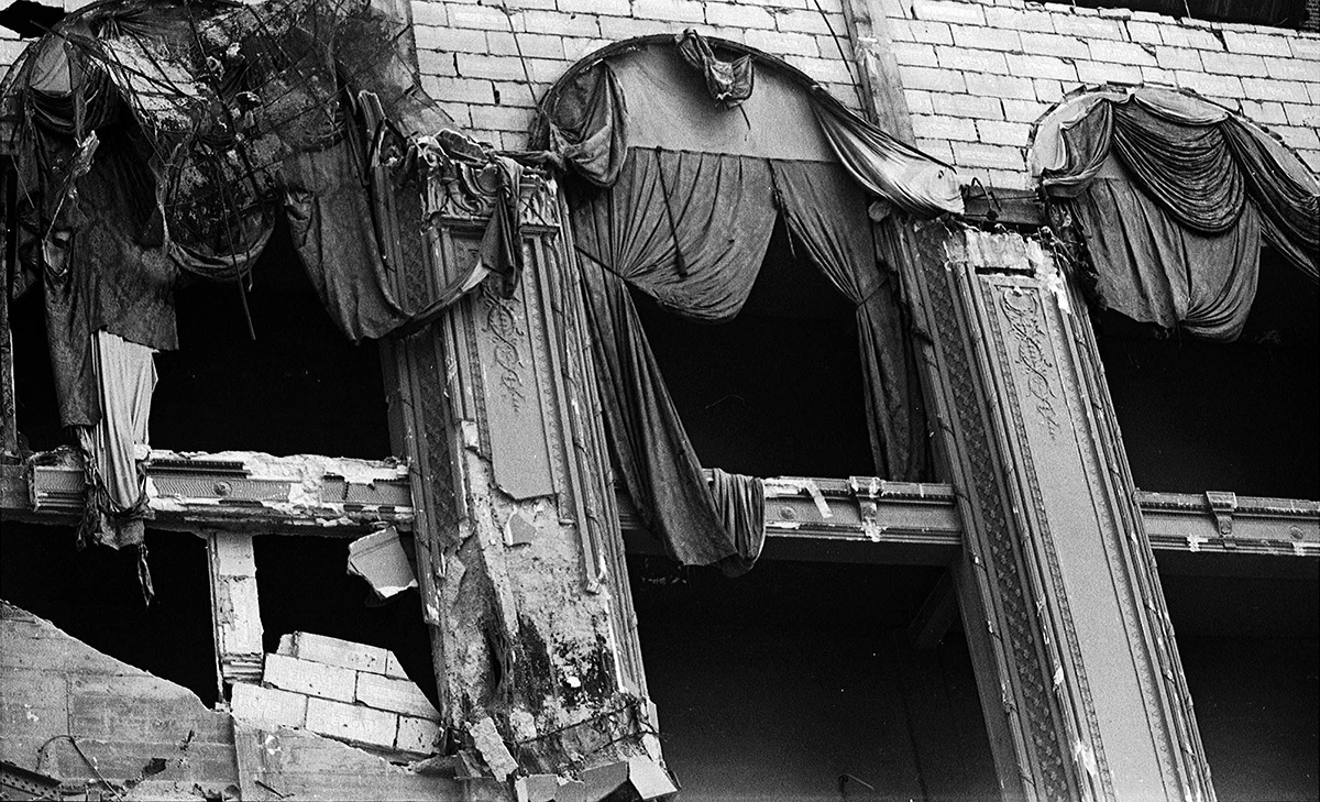 Box seats, DeGive Opera House where "Gone with the Wind" premiered in 1939. Damaged by arson, cleared for the new Atlanta.